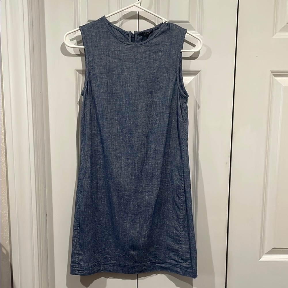 Sleeveless Blue Dress